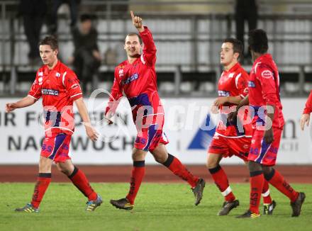 Fussball. Regionalliga. VSV gegen SAK.Torjubel Christian Dlopst. Villach, 5.11.2011.
Foto: Kuess
---
pressefotos, pressefotografie, kuess, qs, qspictures, sport, bild, bilder, bilddatenbank