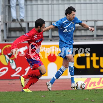 Fussball. Regionalliga. VSV gegen SAK. Kecanivic, (VSV), Murat Veliu (SAK). Villach, 5.11.2011.
Foto: Kuess
---
pressefotos, pressefotografie, kuess, qs, qspictures, sport, bild, bilder, bilddatenbank