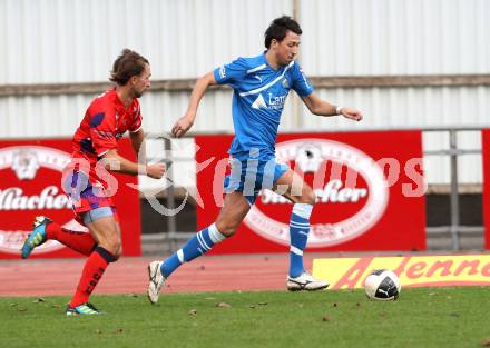 Fussball. Regionalliga. VSV gegen SAK. Kecanovic Dejan, (VSV), Kropiunik Marjan (SAK). Villach, 5.11.2011.
Foto: Kuess
---
pressefotos, pressefotografie, kuess, qs, qspictures, sport, bild, bilder, bilddatenbank