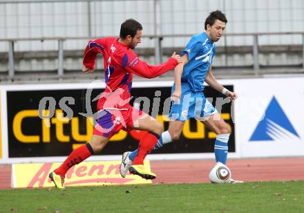 Fussball. Regionalliga. VSV gegen SAK. Kecanovic Dejan (VSV), Murat Veliu (SAK). Villach, 5.11.2011.
Foto: Kuess
---
pressefotos, pressefotografie, kuess, qs, qspictures, sport, bild, bilder, bilddatenbank