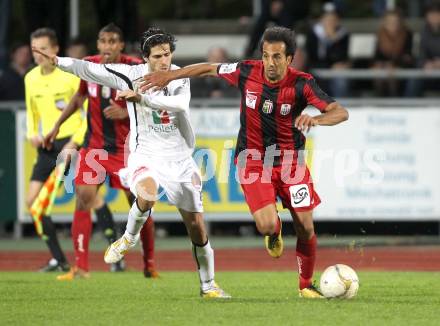 Fussball. Erste Liga. RZ Pellets WAC/St. Andrae gegen  LASK. Jacobo, (WAC), Luiz Henrique De Oliveira (LASK). Wolfsberg, 4.11.2010. 
Foto: Kuess

---
pressefotos, pressefotografie, kuess, qs, qspictures, sport, bild, bilder, bilddatenbank