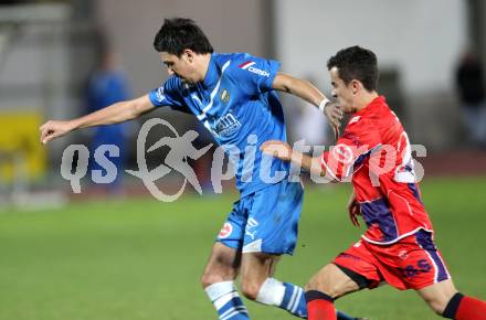 Fussball. Regionalliga. VSV gegen SAK. Kecanovic Dejan (VSV), Marco Koller (SAK). Villach, 5.11.2011.
Foto: Kuess
---
pressefotos, pressefotografie, kuess, qs, qspictures, sport, bild, bilder, bilddatenbank