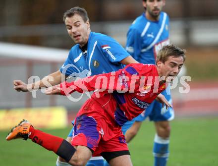 Fussball. Regionalliga. VSV gegen SAK. Stefan Friessnegger, (VSV), Grega Triplat (SAK). Villach, 5.11.2011.
Foto: Kuess
---
pressefotos, pressefotografie, kuess, qs, qspictures, sport, bild, bilder, bilddatenbank