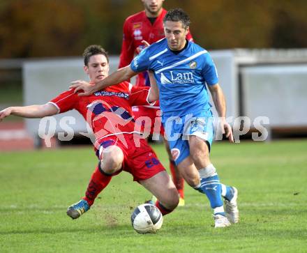 Fussball. Regionalliga. VSV gegen SAK. Darko Djukic, (VSV), Patrick Lausegger (SAK). Villach, 5.11.2011.
Foto: Kuess
---
pressefotos, pressefotografie, kuess, qs, qspictures, sport, bild, bilder, bilddatenbank