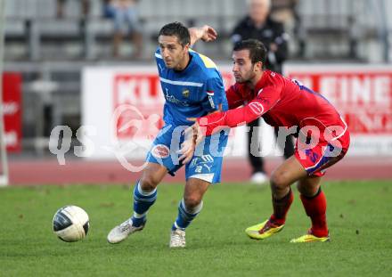 Fussball. Regionalliga. VSV gegen SAK. Darko Djukic, (VSV), Murat Veliu (SAK). Villach, 5.11.2011.
Foto: Kuess
---
pressefotos, pressefotografie, kuess, qs, qspictures, sport, bild, bilder, bilddatenbank