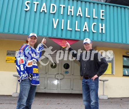 Eishockey. VSV. Mike Craig, Mike Stewart. Villach, 19.10.2011.
Foto: Kuess
---
pressefotos, pressefotografie, kuess, qs, qspictures, sport, bild, bilder, bilddatenbank