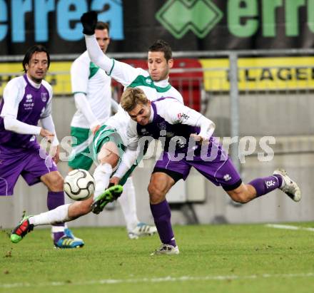 Fussball. Regionalliga. SG Austria Klagenfurt gegen DSV Leoben. Pucker Peter (Austria Klagenfurt). Klagenfurt, 11.11.2011. 
Foto: Kuess

---
pressefotos, pressefotografie, kuess, qs, qspictures, sport, bild, bilder, bilddatenbank