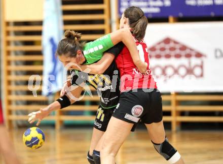 Handball Europacup. SG Witasek Kaernten gegen HBC Nimes (FRA). Gabriela Eugenia Rotis-Nagy (Kaernten), Camille Ayglon (Nimes). Feldkirchen, am 11.11.2011.
Foto: Kuess
---
pressefotos, pressefotografie, kuess, qs, qspictures, sport, bild, bilder, bilddatenbank