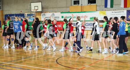 Handball Europacup. SG Witasek Kaernten gegen HBC Nimes (FRA). Verabschiedung. Feldkirchen, am 11.11.2011.
Foto: Kuess
---
pressefotos, pressefotografie, kuess, qs, qspictures, sport, bild, bilder, bilddatenbank