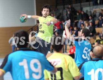 Handball Bundesliga. HC Kelag Kaernten gegen UHC Erste Bank Hollabrunn. Josip Pecina (HCK 59). Viktring, am 12.11.2011.
Foto: Kuess
---
pressefotos, pressefotografie, kuess, qs, qspictures, sport, bild, bilder, bilddatenbank