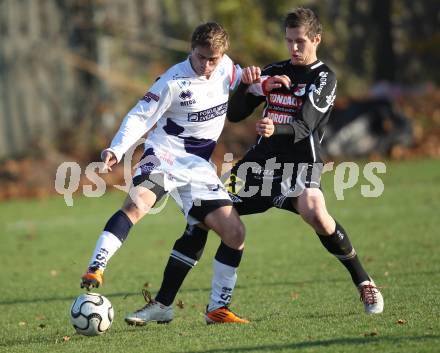 Fussball Regionalliga. SAK gegen Gleinstaetten. Grega Triplat (SAK), Daniel Seiner (Gleinstaetten). Klagenfurt, am 12.11.2011.
Foto: Kuess
---
pressefotos, pressefotografie, kuess, qs, qspictures, sport, bild, bilder, bilddatenbank