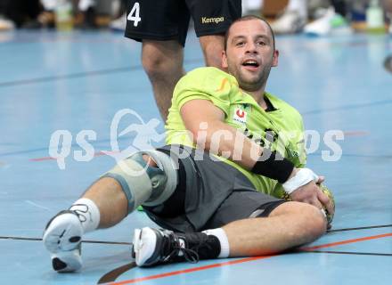 Handball Bundesliga. HC Kelag Kaernten gegen UHC Erste Bank Hollabrunn.  Anton Praeprost (HCK 59). Viktring, am 12.11.2011.
Foto: Kuess
---
pressefotos, pressefotografie, kuess, qs, qspictures, sport, bild, bilder, bilddatenbank