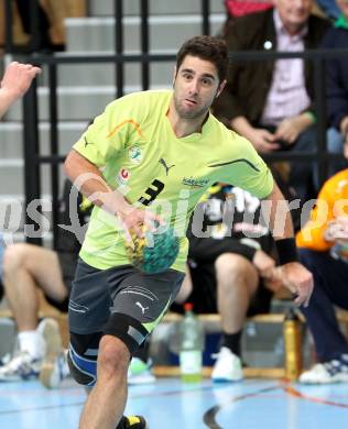 Handball Bundesliga. HC Kelag Kaernten gegen UHC Erste Bank Hollabrunn.  Josef Sourek (HCK 59). Viktring, am 12.11.2011.
Foto: Kuess
---
pressefotos, pressefotografie, kuess, qs, qspictures, sport, bild, bilder, bilddatenbank