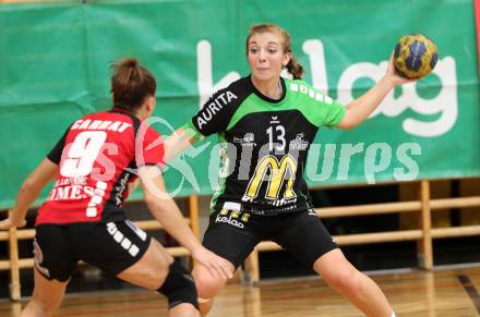 Handball Europacup. SG Witasek Kaernten gegen HBC Nimes (FRA). Franziska Anna Tschojer (Kaernten). Feldkirchen, am 11.11.2011.
Foto: Kuess
---
pressefotos, pressefotografie, kuess, qs, qspictures, sport, bild, bilder, bilddatenbank