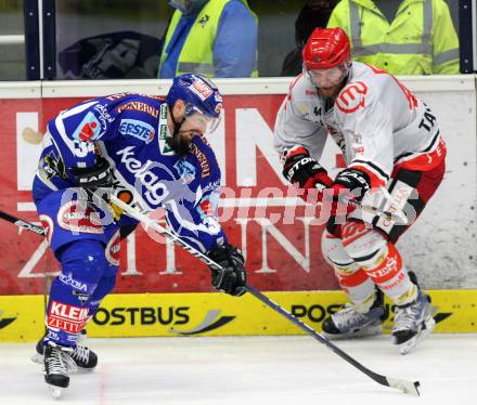 EBEL. Eishockey Bundesliga. EC Rekord Fenster VSV gegen HK Acroni Jesenice. PEWAL Marco (VSV), TAVZELJ Andrej (Jesenice). Villach, am 18.11.2011.
Foto: Kuess 


---
pressefotos, pressefotografie, kuess, qs, qspictures, sport, bild, bilder, bilddatenbank