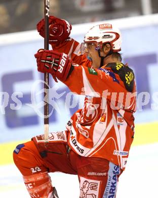 EBEL. Eishockey Bundesliga. KAC gegen EHC LIWEST Linz. Torjubel John Lammers (KAC). Klagenfurt, am 18.11.2011.
Foto: Kuess

---
pressefotos, pressefotografie, kuess, qs, qspictures, sport, bild, bilder, bilddatenbank