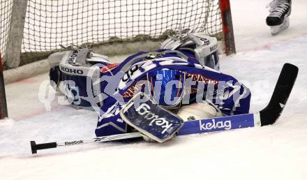 EBEL. Eishockey Bundesliga. EC Rekord Fenster VSV gegen HC Orli Znojmo.   Bernhard Starkbaum (VSV). Villach, am 16.11.2011.
Foto: Kuess 


---
pressefotos, pressefotografie, kuess, qs, qspictures, sport, bild, bilder, bilddatenbank