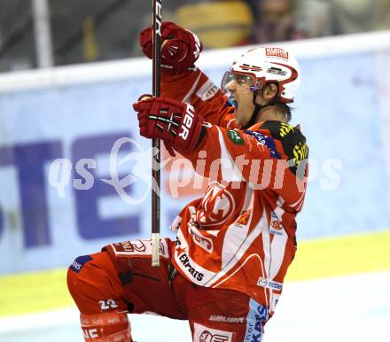 EBEL. Eishockey Bundesliga. KAC gegen EHC LIWEST Linz. Torjubel John Lammers (KAC). Klagenfurt, am 18.11.2011.
Foto: Kuess

---
pressefotos, pressefotografie, kuess, qs, qspictures, sport, bild, bilder, bilddatenbank