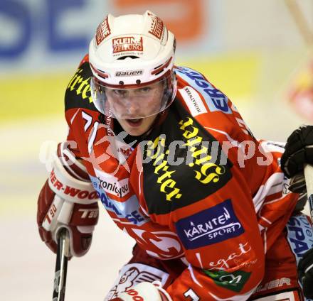 EBEL. Eishockey Bundesliga. KAC gegen EHC LIWEST Linz. Jordan Morrison (KAC). Klagenfurt, am 18.11.2011.
Foto: Kuess

---
pressefotos, pressefotografie, kuess, qs, qspictures, sport, bild, bilder, bilddatenbank