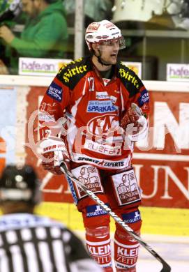 EBEL. Eishockey Bundesliga. KAC gegen HDD TILIA Olimpija Ljubljana. Torjubel HAGER Gregor (KAC). Klagenfurt, am 6.12.2011.
Foto: Kuess

---
pressefotos, pressefotografie, kuess, qs, qspictures, sport, bild, bilder, bilddatenbank