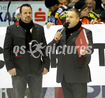 EBEL. Eishockey Bundesliga. KAC gegen Moser Medical Graz 99ers. Abschied von Erich Poechheim. Mario Winkler (KAC). Klagenfurt, am 11.12.2011.
Foto: Kuess

---
pressefotos, pressefotografie, kuess, qs, qspictures, sport, bild, bilder, bilddatenbank