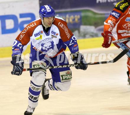 EBEL. Eishockey Bundesliga. KAC gegen KHL Medvescak Zagreb. Joel Prpic (Zagreb). Klagenfurt, am 2.12.2011.
Foto: Kuess
---
pressefotos, pressefotografie, kuess, qs, qspictures, sport, bild, bilder, bilddatenbank