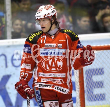 EBEL. Eishockey Bundesliga. KAC.  Thomas Hundertpfund. Klagenfurt, am 11.12.2011.
Foto: Kuess

---
pressefotos, pressefotografie, kuess, qs, qspictures, sport, bild, bilder, bilddatenbank