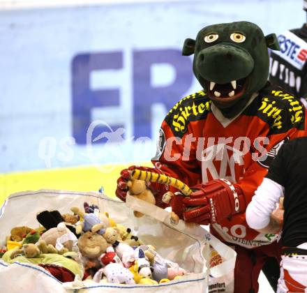 EBEL. Eishockey Bundesliga. KAC gegen HC Orli Znojmo. Maskottchen Lindi (KAC). Klagenfurt, am 20.12.2011.
Foto: Kuess

---
pressefotos, pressefotografie, kuess, qs, qspictures, sport, bild, bilder, bilddatenbank