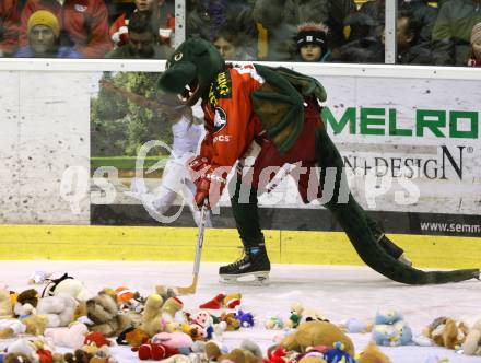 EBEL. Eishockey Bundesliga. KAC gegen HC Orli Znojmo.  Maskottchen Lindi (KAC). Klagenfurt, am 20.12.2011.
Foto: Kuess

---
pressefotos, pressefotografie, kuess, qs, qspictures, sport, bild, bilder, bilddatenbank