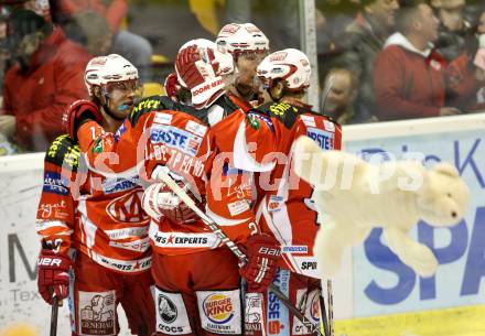 EBEL. Eishockey Bundesliga. KAC gegen HC Orli Znojmo. torjubel KAC. Klagenfurt, am 20.12.2011.
Foto: Kuess

---
pressefotos, pressefotografie, kuess, qs, qspictures, sport, bild, bilder, bilddatenbank