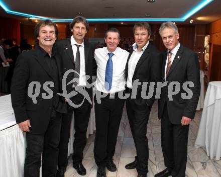 Sportgala. Ehrung Sportler des Jahres. Thomas Brandauer, Franz Preiml, Karl Schnabl, Fritz Strobl, Kurt Steiner. Velden, 22.12.2011.
Foto: Kuess 


---
pressefotos, pressefotografie, kuess, qs, qspictures, sport, bild, bilder, bilddatenbank