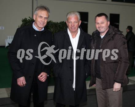 Kaerntner Sport Charity.  Kurt Steiner, Reinhard Tellian, Guenther Leikam. Klagenfurt, am 8.1.2012.
Foto: Kuess
---
pressefotos, pressefotografie, kuess, qs, qspictures, sport, bild, bilder, bilddatenbank