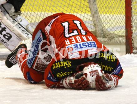 EBEL. Eishockey Bundesliga. KAC gegen UPC VIENNA CAPITALS. HAGER Gregor (KAC). Klagenfurt, am 10.1.2012.
Foto: Kuess

---
pressefotos, pressefotografie, kuess, qs, qspictures, sport, bild, bilder, bilddatenbank