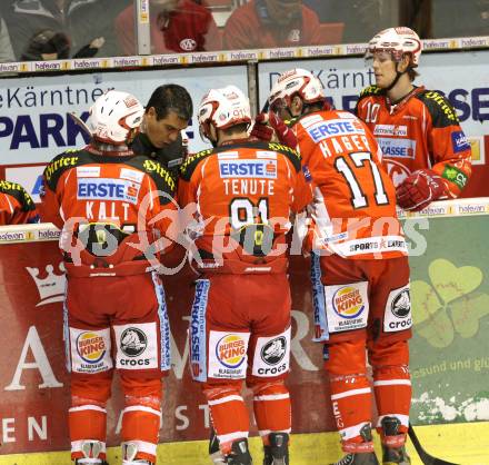 EBEL. Eishockey Bundesliga. KAC gegen UPC VIENNA CAPITALS. Trainer Manny Viveiros (KAC). Klagenfurt, am 10.1.2012.
Foto: Kuess

---
pressefotos, pressefotografie, kuess, qs, qspictures, sport, bild, bilder, bilddatenbank