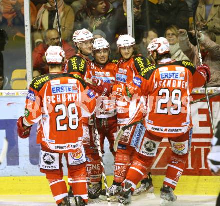 EBEL. Eishockey Bundesliga. KAC gegen VSV. Torjubel KAC. Klagenfurt, am 17.1.2012.
Foto: Kuess

---
pressefotos, pressefotografie, kuess, qs, qspictures, sport, bild, bilder, bilddatenbank