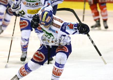 EBEL. Eishockey Bundesliga. KAC gegen VSV. Torjubel DAMON Derek, (VSV). Klagenfurt, am 17.1.2012.
Foto: Kuess

---
pressefotos, pressefotografie, kuess, qs, qspictures, sport, bild, bilder, bilddatenbank