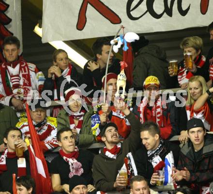 EBEL. Eishockey Bundesliga. KAC gegen VSV. Fans. Klagenfurt, am 17.1.2012.
Foto: Kuess

---
pressefotos, pressefotografie, kuess, qs, qspictures, sport, bild, bilder, bilddatenbank