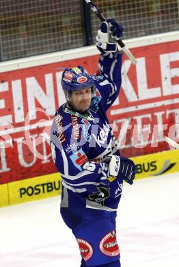 EBEL. Eishockey Bundesliga. EC Rekord Fenster VSV gegen HC Orli Znojmo.  Torjubel Shayne Toporowski (VSV),  (Znaim). Villach, am 20.1.2012.
Foto: Kuess 


---
pressefotos, pressefotografie, kuess, qs, qspictures, sport, bild, bilder, bilddatenbank