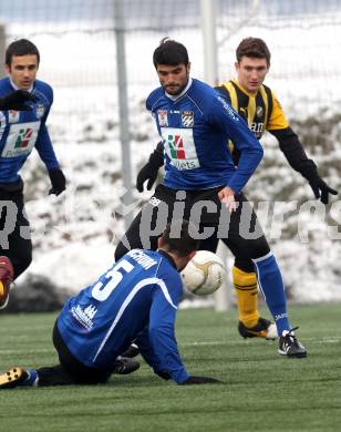 Fussball Testspiel. WAC/St. Andrae gegen VSV. Jose Antonio Solano Moreno (WAC),  (VSV). St. Andrae, am 21.1.2012.
Foto: Kuess
---
pressefotos, pressefotografie, kuess, qs, qspictures, sport, bild, bilder, bilddatenbank