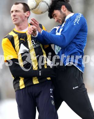 Fussball Testspiel. WAC/St. Andrae gegen VSV. Jose Antonio Solano Moreno (WAC), Rok Pavlicic (VSV). St. Andrae, am 21.1.2012.
Foto: Kuess
---
pressefotos, pressefotografie, kuess, qs, qspictures, sport, bild, bilder, bilddatenbank