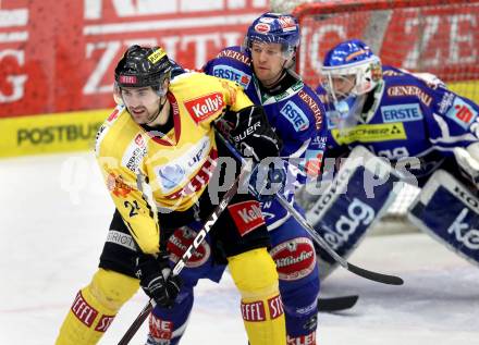 EBEL. Eishockey Bundesliga. EC Rekord Fenster VSV gegen UPC Vienna Capitals. Roland Kaspitz, Bernhard Starkbaum,  (VSV), Jonathan Ferland (Caps). Villach, am 27.1.2012.
Foto: Kuess 


---
pressefotos, pressefotografie, kuess, qs, qspictures, sport, bild, bilder, bilddatenbank