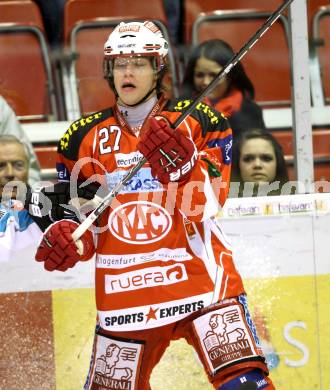 EBEL. Eishockey Bundesliga. KAC gegen EHC LIWEST Linz. Thomas Hundertpfund (KAC). Klagenfurt, am 29.1.2012.
Foto: Kuess

---
pressefotos, pressefotografie, kuess, qs, qspictures, sport, bild, bilder, bilddatenbank