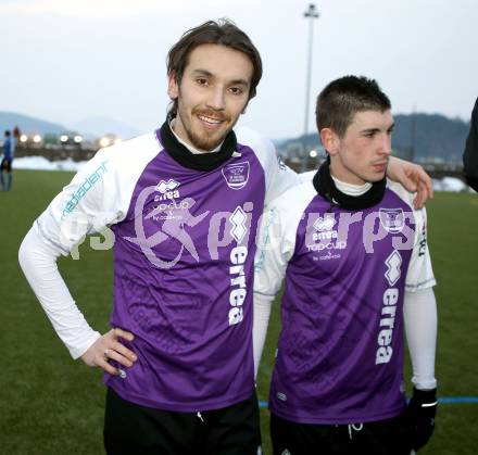 Fussball Testspiel. SK Austria Klagenfurt gegen WAC/St. Andrae.  Alen Skoro, Drazan Savic (Klagenfurt). Poggersdorf, am 1.2.2012.
Foto: Kuess
---
pressefotos, pressefotografie, kuess, qs, qspictures, sport, bild, bilder, bilddatenbank