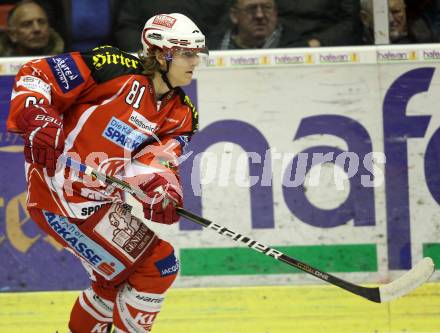 EBEL. Eishockey Bundesliga. KAC gegen EHC LIWEST Linz. Maximilian Isopp (KAC). Klagenfurt, am 29.1.2012.
Foto: Kuess

---
pressefotos, pressefotografie, kuess, qs, qspictures, sport, bild, bilder, bilddatenbank