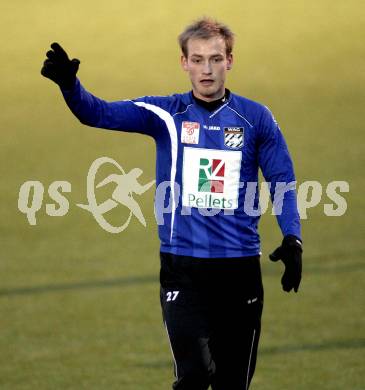 Fussball Testspiel. SK Austria Klagenfurt gegen WAC/St. Andrae. Danijel Micic (Klagenfurt). Poggersdorf, am 1.2.2012.
Foto: Kuess
---
pressefotos, pressefotografie, kuess, qs, qspictures, sport, bild, bilder, bilddatenbank