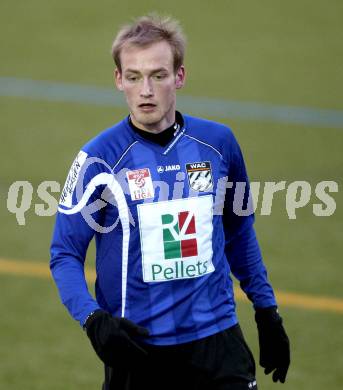 Fussball Testspiel. SK Austria Klagenfurt gegen WAC/St. Andrae.  Danijel Micic Roland Putsche (WAC). Poggersdorf, am 1.2.2012.
Foto: Kuess
---
pressefotos, pressefotografie, kuess, qs, qspictures, sport, bild, bilder, bilddatenbank