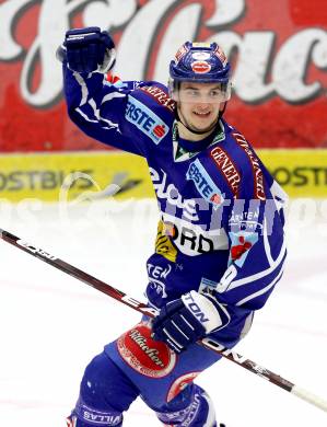 EBEL. Eishockey Bundesliga. EC Rekord Fenster VSV gegen HK Acroni Jesenice. Torjubel Stefan Bacher (VSV). Villach, am 3.2.2012.
Foto: Kuess 


---
pressefotos, pressefotografie, kuess, qs, qspictures, sport, bild, bilder, bilddatenbank