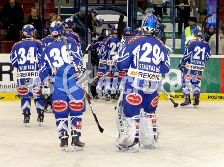 EBEL. Eishockey Bundesliga. EC Rekord Fenster VSV gegen HK Acroni Jesenice. Villach, am 3.2.2012.
Foto: Kuess 


---
pressefotos, pressefotografie, kuess, qs, qspictures, sport, bild, bilder, bilddatenbank