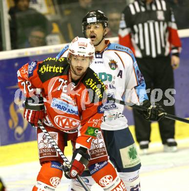 EBEL. Eishockey Bundesliga. KAC gegen SAPA Fehervar AV19. ZYUZIN Andrei (KAC), PALKOVICS Krisztian (Alba Volan). Klagenfurt, am 3.2.2012.
Foto: Kuess

---
pressefotos, pressefotografie, kuess, qs, qspictures, sport, bild, bilder, bilddatenbank