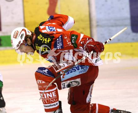 EBEL. Eishockey Bundesliga. KAC gegen HDD TILIA Olimpija Ljubljana. Torjubel Markus Pirmann (KAC), (Laibach). Klagenfurt, am 12.2.2012.
Foto: Kuess

---
pressefotos, pressefotografie, kuess, qs, qspictures, sport, bild, bilder, bilddatenbank